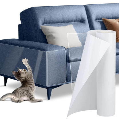 Cat Scratch Deterrent Tape Furniture Protectors From Cats Transparent Self-Adhesive Pet Training Tape for Sofa Furniture Sticker