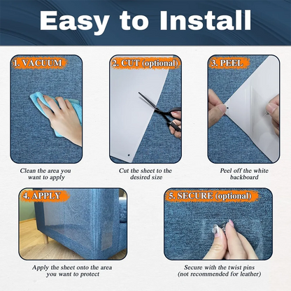 Cat Scratch Deterrent Tape Furniture Protectors From Cats Transparent Self-Adhesive Pet Training Tape for Sofa Furniture Sticker