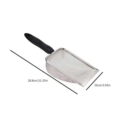 Fine Hole Cat Litter Scoop Pet Products Stainless Steel Scoop For Small Cat Litter Pet Feces Cleaning Filter Scoop