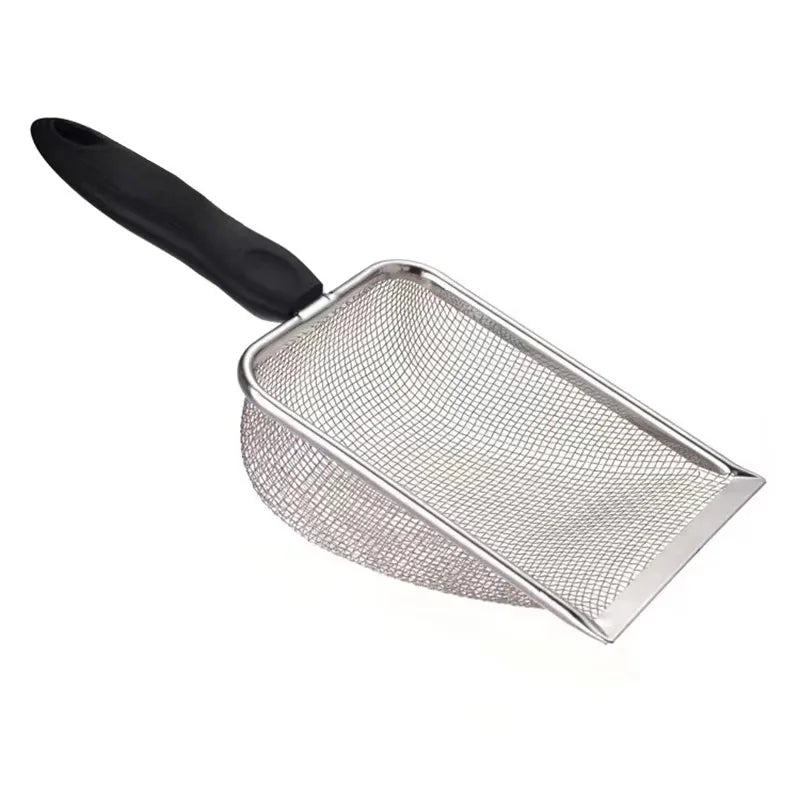 Fine Hole Cat Litter Scoop Pet Products Stainless Steel Scoop For Small Cat Litter Pet Feces Cleaning Filter Scoop